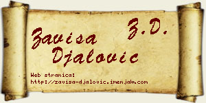 Zaviša Đalović vizit kartica